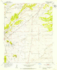 Turquoise Hill New Mexico Historical topographic map, 1:24000 scale, 7.5 X 7.5 Minute, Year 1952