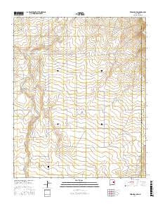 Twin Mesa NW New Mexico Current topographic map, 1:24000 scale, 7.5 X 7.5 Minute, Year 2017