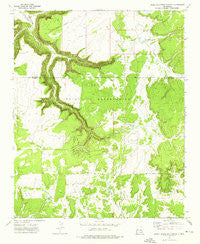 Upper Galestina Canyon New Mexico Historical topographic map, 1:24000 scale, 7.5 X 7.5 Minute, Year 1972