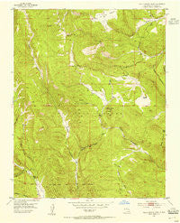 Valle Grande Peak New Mexico Historical topographic map, 1:24000 scale, 7.5 X 7.5 Minute, Year 1953