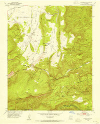 Vallecitos New Mexico Historical topographic map, 1:24000 scale, 7.5 X 7.5 Minute, Year 1953