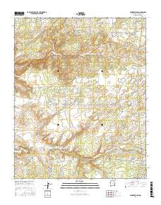 Vanderwagen New Mexico Current topographic map, 1:24000 scale, 7.5 X 7.5 Minute, Year 2017