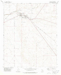 Vaughn New Mexico Historical topographic map, 1:24000 scale, 7.5 X 7.5 Minute, Year 1978
