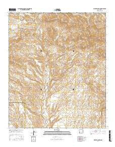 Walker Canyon New Mexico Current topographic map, 1:24000 scale, 7.5 X 7.5 Minute, Year 2017