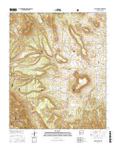 Wallace Mesa New Mexico Current topographic map, 1:24000 scale, 7.5 X 7.5 Minute, Year 2017