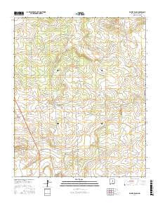 Waller Ranch New Mexico Current topographic map, 1:24000 scale, 7.5 X 7.5 Minute, Year 2017
