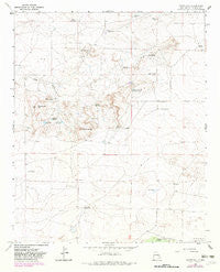 Watts Hill New Mexico Historical topographic map, 1:24000 scale, 7.5 X 7.5 Minute, Year 1967
