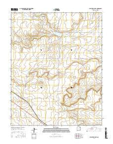 Weatherly Lake New Mexico Current topographic map, 1:24000 scale, 7.5 X 7.5 Minute, Year 2017