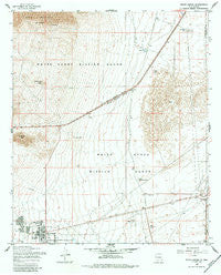 White Sands New Mexico Historical topographic map, 1:24000 scale, 7.5 X 7.5 Minute, Year 1955