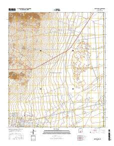 White Sands New Mexico Current topographic map, 1:24000 scale, 7.5 X 7.5 Minute, Year 2017