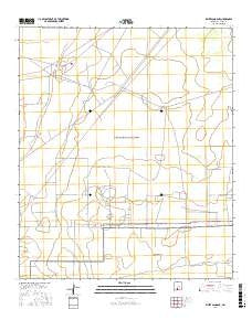 White Sands NE New Mexico Current topographic map, 1:24000 scale, 7.5 X 7.5 Minute, Year 2017