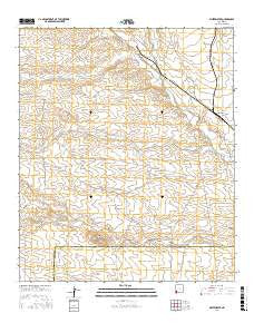 Whitewater New Mexico Current topographic map, 1:24000 scale, 7.5 X 7.5 Minute, Year 2017