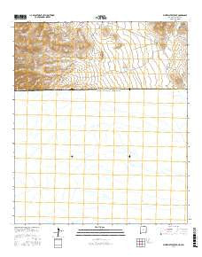 Whitewater Creek New Mexico Current topographic map, 1:24000 scale, 7.5 X 7.5 Minute, Year 2017