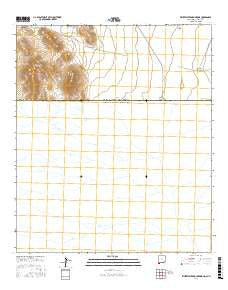 Whitewater Mountains New Mexico Current topographic map, 1:24000 scale, 7.5 X 7.5 Minute, Year 2017