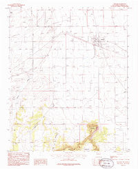 Willard New Mexico Historical topographic map, 1:24000 scale, 7.5 X 7.5 Minute, Year 1986