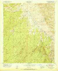 Wind Mountain New Mexico Historical topographic map, 1:24000 scale, 7.5 X 7.5 Minute, Year 1951