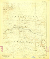 Wingate New Mexico Historical topographic map, 1:250000 scale, 1 X 1 Degree, Year 1892