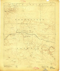Wingate New Mexico Historical topographic map, 1:250000 scale, 1 X 1 Degree, Year 1892