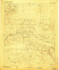 Wingate New Mexico Historical topographic map, 1:250000 scale, 1 X 1 Degree, Year 1892