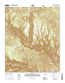 Woodland Park New Mexico Current topographic map, 1:24000 scale, 7.5 X 7.5 Minute, Year 2017