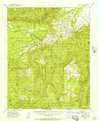 Youngsville New Mexico Historical topographic map, 1:62500 scale, 15 X 15 Minute, Year 1953