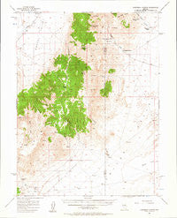 Ackerman Canyon Nevada Historical topographic map, 1:62500 scale, 15 X 15 Minute, Year 1956