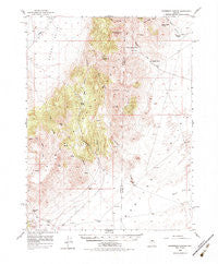 Ackerman Canyon Nevada Historical topographic map, 1:62500 scale, 15 X 15 Minute, Year 1956