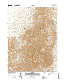 Adam Peak Nevada Current topographic map, 1:24000 scale, 7.5 X 7.5 Minute, Year 2015
