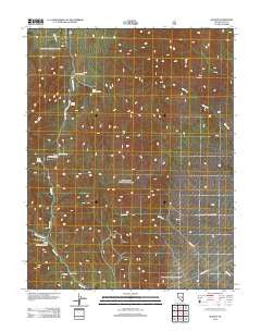 Adaven Nevada Historical topographic map, 1:24000 scale, 7.5 X 7.5 Minute, Year 2012