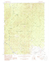 Adaven Nevada Historical topographic map, 1:24000 scale, 7.5 X 7.5 Minute, Year 1985