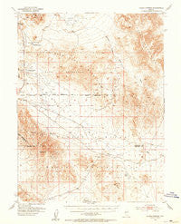 Allen Springs Nevada Historical topographic map, 1:62500 scale, 15 X 15 Minute, Year 1951