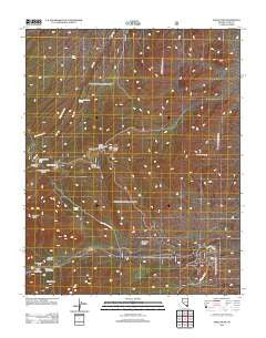 Angel Peak Nevada Historical topographic map, 1:24000 scale, 7.5 X 7.5 Minute, Year 2012