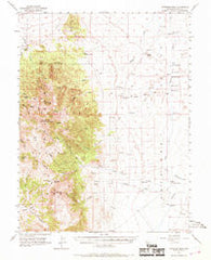 Antelope Peak Nevada Historical topographic map, 1:62500 scale, 15 X 15 Minute, Year 1956