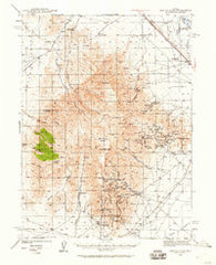Antler Peak Nevada Historical topographic map, 1:62500 scale, 15 X 15 Minute, Year 1940