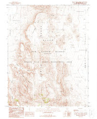 Apache Tear Canyon Nevada Historical topographic map, 1:24000 scale, 7.5 X 7.5 Minute, Year 1988