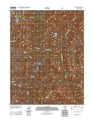 Arc Dome Nevada Historical topographic map, 1:24000 scale, 7.5 X 7.5 Minute, Year 2011