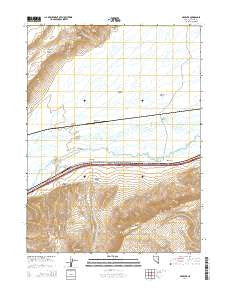 Argenta Nevada Current topographic map, 1:24000 scale, 7.5 X 7.5 Minute, Year 2014