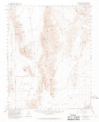 Arrow Canyon Nevada Historical topographic map, 1:62500 scale, 15 X 15 Minute, Year 1958