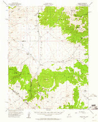 Aurora Nevada Historical topographic map, 1:62500 scale, 15 X 15 Minute, Year 1956