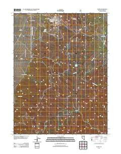 Austin Nevada Historical topographic map, 1:24000 scale, 7.5 X 7.5 Minute, Year 2012