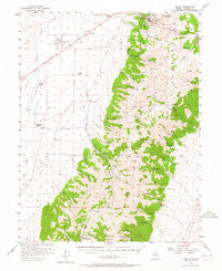 Austin Nevada Historical topographic map, 1:62500 scale, 15 X 15 Minute, Year 1956