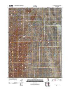 Awakening Peak Nevada Historical topographic map, 1:24000 scale, 7.5 X 7.5 Minute, Year 2011