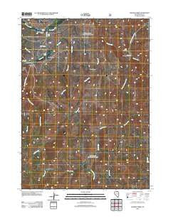 Badger Creek Nevada Historical topographic map, 1:24000 scale, 7.5 X 7.5 Minute, Year 2012