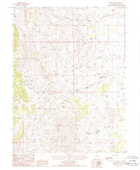 Bailey Mtn Nevada Historical topographic map, 1:24000 scale, 7.5 X 7.5 Minute, Year 1985