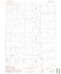 Baker Nevada Historical topographic map, 1:24000 scale, 7.5 X 7.5 Minute, Year 1986