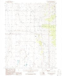 Baking Powder Flat Nevada Historical topographic map, 1:24000 scale, 7.5 X 7.5 Minute, Year 1986