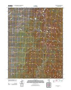 Baldy Peak Nevada Historical topographic map, 1:24000 scale, 7.5 X 7.5 Minute, Year 2012