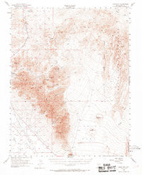 Bare Mtn Nevada Historical topographic map, 1:62500 scale, 15 X 15 Minute, Year 1954