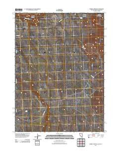 Barrel Springs Nevada Historical topographic map, 1:24000 scale, 7.5 X 7.5 Minute, Year 2011