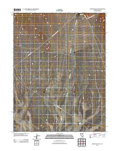 Bartine Ranch NE Nevada Historical topographic map, 1:24000 scale, 7.5 X 7.5 Minute, Year 2012